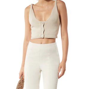 NWT. MVP WARDROBE MACARTHUR KNITWEAR Knit bra Crop Top